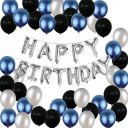 Crackles Happy Birthday Balloons Decoration Items Combo Kit Blue...