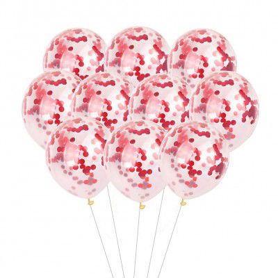 Crackles HD Pre Filled Confetti Balloons for Party Decorations (Pack of 10), Large