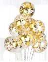 Crackles HD Pre Filled Confetti Balloons for Party Decorations (Pack of 10) (Gold Confetti), Large...