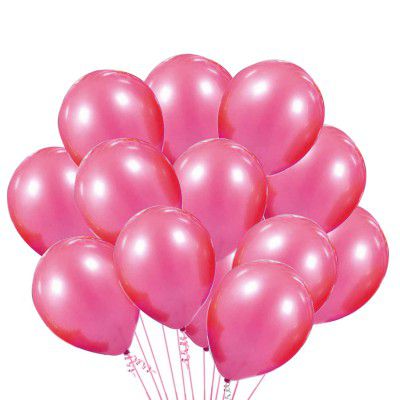 Crackles Pink Metallic Balloons 50 PC