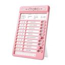 Crackles Portable Self-Discipline Chores Chart Daily Checklist Board with 15 Pcs Blank...