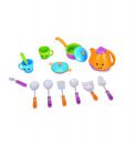 Crackles Pretend Play Solid Colour Tea Party Kitchen Play Set Toy with Teapot, Cups Pretend Play Cooking Set, Toy Pots N Pans, Cookware, Utensils...