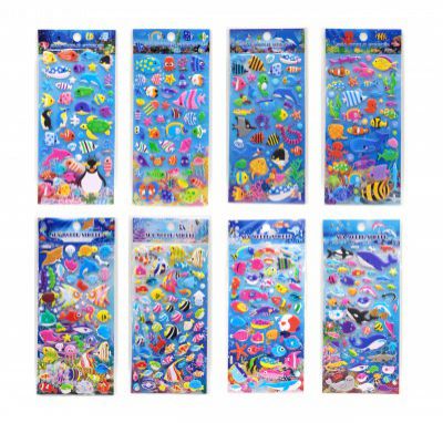 Crackles Puffy Stickers for Kids, 3D Stickers for Girls, Aesthetic Sticker