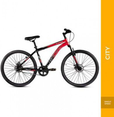 CRADIAC STINGER SINGLE SPEED 27.5 T Mountain Cycle (Single Speed, Black, Red)
