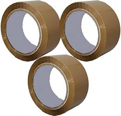 CRAE Packaging Brown Cello Tape | 2INCH Diameter | 65 Meter | Pack of 3