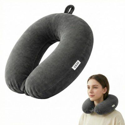CRAE Soft Fibre Filled Neck Pillow for Car, Train, Flight Travel