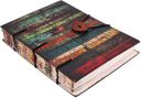 CRAFT CLUB Vintage stripes print in special binding notebook Regular Journal Unruled 144 Pages  (Multicolor)...