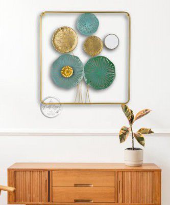 Craft2lance Metal Wall Decor Art Sculpture Set For Living Room Bedroom Dining Room Office Restaurant (Square Single)