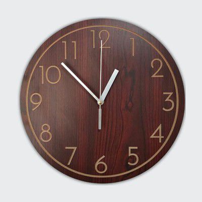 CRAFTER60 Simple Round Shape Wall Clock for Home Decoration