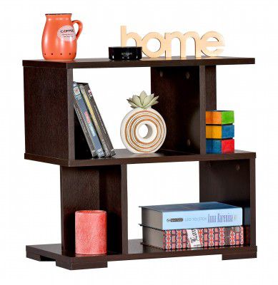 Craftos Cora Engineered Wood Bedside Table and End Table (Dark Wenge, Matte Finish)
