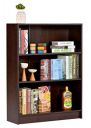 Craftos Eliza Engineered Wood 3-Shelf Book Shelf and Storage / Display Unit (Dark Wenge, Matte Finish)...