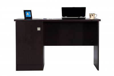 Craftos Haven Engineered Wood Office Table and Study Desk with Storage (Dark Wenge, Matte Finish)