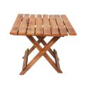 CraftsX2Z Handmade Wooden Natural Brown Foldable Coffee Table (Square 13 Inch)...