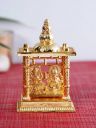 CraftVatika  Gold-Toned Laxmi Ganesha Idol Showpiece...