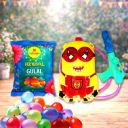 CraftVatika Holi Gulal Pichkari Water Tank 1 in 1 Combo and 100 Water Balloons with...