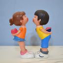 CraftVatika Love Couple Home Decorative Showpiece, Proposing Couple Sculpture Figurine Gift for Home Decor, Table Top, Couple, (3x2x7.3 Inches)...