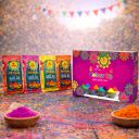 CraftVatika Natural Holi Colours Organic Holi Gulal Rang - Pack of 4 (80g x 4 Packet) Gulal Colours ...