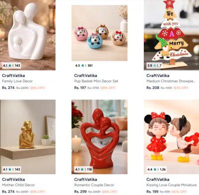 Myntra : Upto 89% OFF - Craftvatika Showpieces | Starts At Rs.99