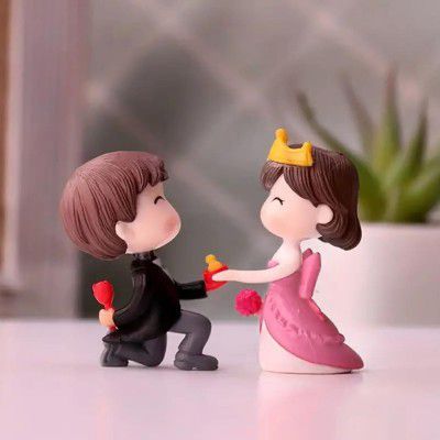 CraftVatika Valentine Gift for Girlfriend Boyfriend Proposal Day Love Couple Miniature for Valentines