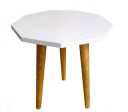 CRAFTWIZARDS Mid Century Plant Stand/Table, Gamla Stand (12" D x 13" H) | Plant Stands (white)...