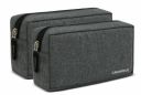 Cranique Travel Organizer Gadget Case | Electronic Accessories Storage Pouch for Power Adapters...