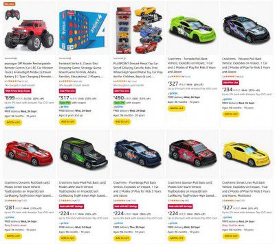 Amazon : Upto 68% OFF | Crash'ems Toys