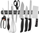 Crasts Magnetic Knife Holder Rack for Kitchen, Magnetic Knife Bar, Magnetic Knife Storage Strip, Magnetic Kitchen Knife Holder, Knife Rack Strip (Black)...