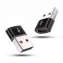 Crasts USB Type C USB Type C Female to USB Male Adapter Connector Converter (Pack of-2) (Black)...