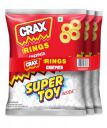 Crax Rings Chatpata Masala Puffs - Combo Pack 159g...