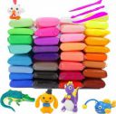 CrazyBuy Magic Clay With 12 Colors Air Dry Clay for Kids with Clay Tools Set...