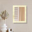 Creative Arts n Frames Small Size Rectangle Mirror for Cosmetic Shaving Make Up Bathroom and Indoor Use (Pine 6x8inch)...