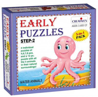 Creative Educational Aids P. Kids - Early Puzzles Step 2 Water Animals
