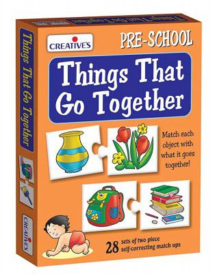 Creative Educational Aids P. Ltd. Things That Go Together Puzzle (Multi-Color 56 Pieces)