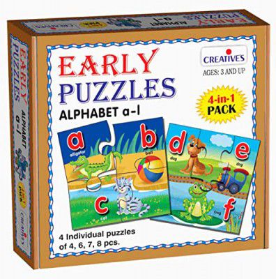 Creative Kids 's Early Puzzles Step Ii, Alphabet A to L, Multi Color