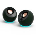 Creative MF1710 Pebble Pro Minimalist 2.0 USB- Speakers with Bluetooth 5.3 and Customizable RGB Lighting...