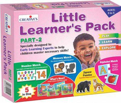 Creative's Little Learner's Pack Part-2 | Early Learner kit | Learning & Educational Game | 5 in One Pack | Ages 3 to 5 Year
