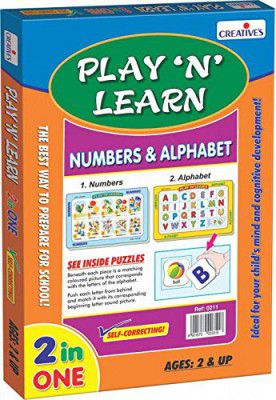 Creatives Play ‘N’ Learn - Numbers and Alphabet, Multi Color