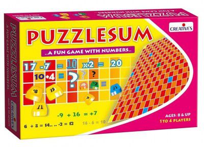 Creative's Puzzlesum, Equation Scoring Maths Board Game, 92 Number Tiles