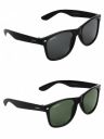 Creature Black & Green Sunglasses Combo For Men & Women with UV Protection (SUN-001-003) - Pack of 2...