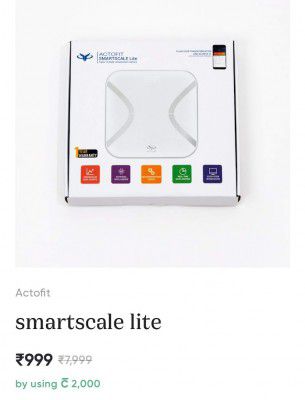 CRED Loot | Actofit Smartscale Lite at Rs.999
