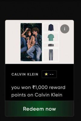 CRED Loot : Get ₹1100 worth of shopping at Calvin Klein