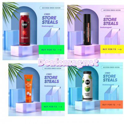 CRED Super Loot: Buy 4 Products @ Just ₹2 each