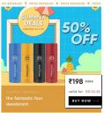 Cred: The Man Company The Fantastic four deodorants @ ₹199...