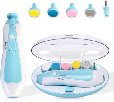 credebs Baby Nail File Electric,Baby Nail Trimmer Heads Safe(Blue1)