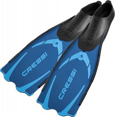 Cressi Pluma Closed-Foot Diving Fin, Men's (Blue/Azure)