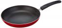 Cresta Gas Stove Compatible Aluminium Fry Pan, 24cm, Red, Standard...