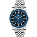 CRESTELLO Stainless Steel Chain Analog Wrist Watch for Men (Blue/Black/Silver Dial) | CR-G021...