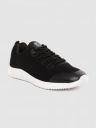 Crew STREET Men Black Woven Design Running Shoes...