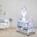CREW4 Cradle for kids cradle for baby boy &girl Cradle With Swing & Mosquito Net (Black)...