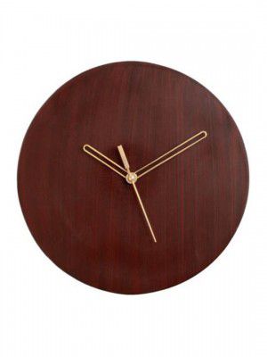 Crimson Knot Brown Traditional Handcrafted Round Wall Clock